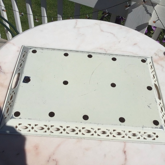 Nashco MCM Tole Metal Serving Tray - Picture 2 of 7